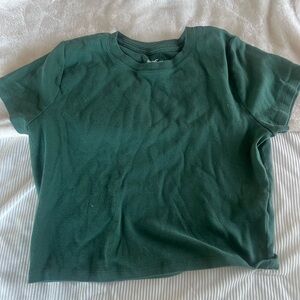 Hollister Forest Green Crop Top